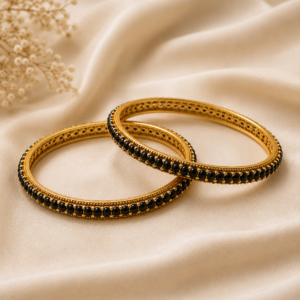 Black Bead Bangles