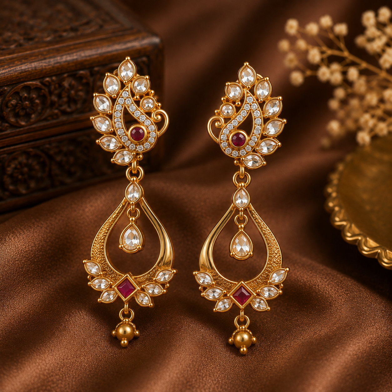 Designer Gold Earrings
