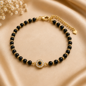 Black Beads Bracelet