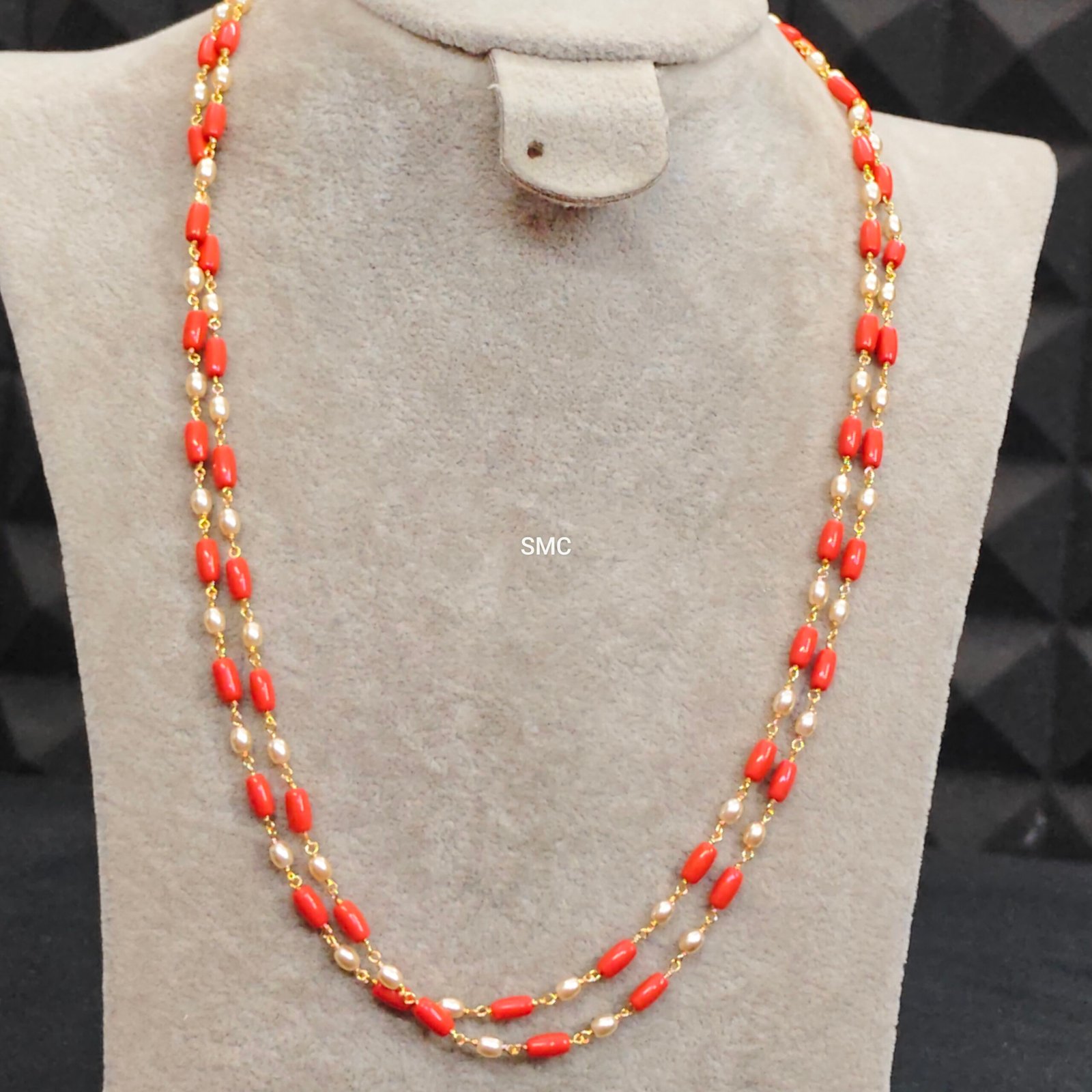 Coral With Pearls